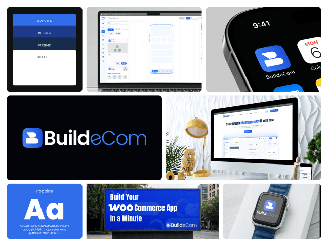 BuildeCom brand elements and interface directions